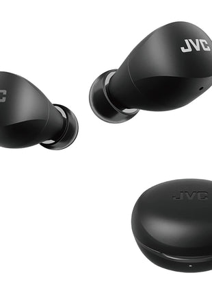 JVC Gumy Mini HAA6TB True Wireless Earbuds, Black | Up to 23 Hours Battery Life, Neodymium Magnet Driver, IPX4 Water Resistance, Compact and Lightweight