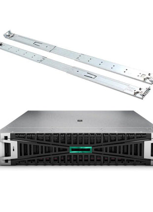 HPE ProLiant DL380 Gen11 2U Rack Server Bundle with Dual Xeon 4410y 12-Core 2GHz, 1TB DDR5 Memory, 15.36TB Enterprise SAS 12Gb/s SSD Storage, RAID, Dual Power, iLO and Rail Kit