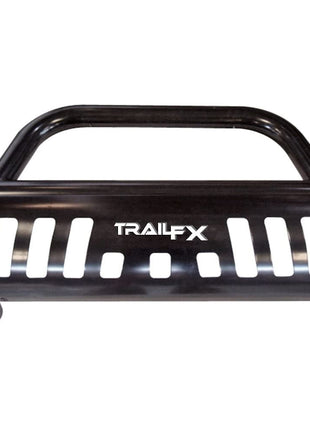 TrailFX B0029B Bull Bar Fits Chevrolet Colorado 2015-2022 Tubular 3 Inch Black Powder Coated Steel, with Skid Plate, Holes for Optional Lighting
