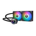 Thermaltake TH280 ARGB Sync V2 CPU Liquid Cooler/AlO Liquid Cooling/Fan 140mm*2/PWM 500~2000 RPM/Mirror Waterblock/MB ARGB Sync Control, CL-W375-PL14SW-A , Black