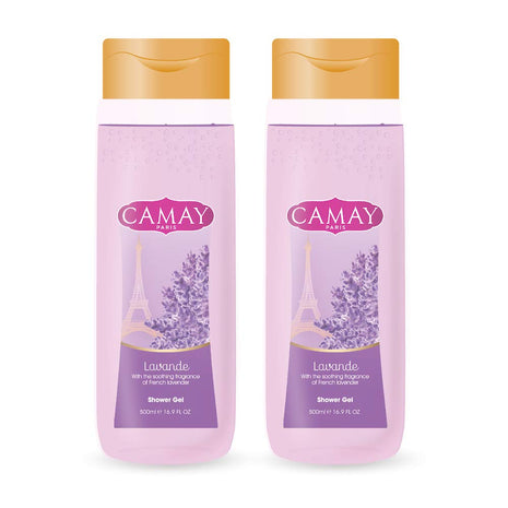 Camay Paris Lavande Shower Gel, 500 ml (Pack of 2)