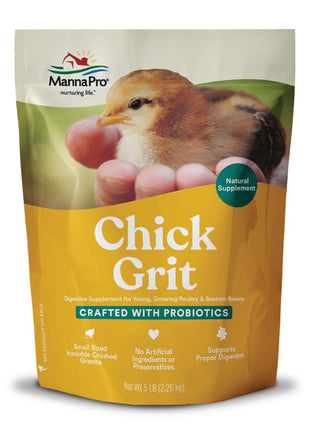 Manna Pro Chick Grit Digestive Supplement for Young Growing Poultry & Bantam Breeds, No Artificial Ingredients or Preservatives, Natural Supplement with Insoluble Crushed Granite, 5 lbs