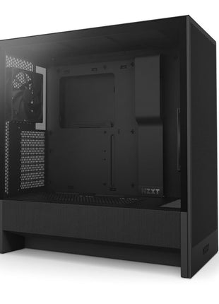 NZXT H5 Flow 2024 - Compact ATX Mid-Tower PC Gaming Case - High Airflow - 2 x 120mm Fans Included - 360mm Front & 240mm Top Radiator Support - Cable Management System - Tempered Glass - Black
