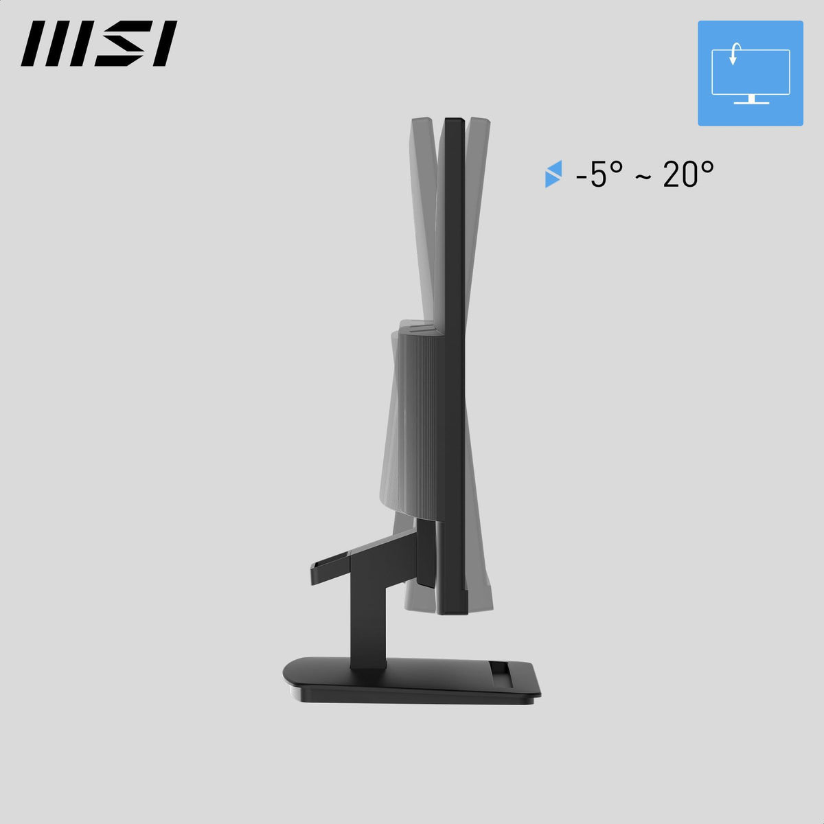 MSI PRO MP243L E14 24-inch IPS 1920 x 1080 (FHD) Gaming Office Monitor, 144Hz, Adaptive-Synch, HDR Ready, HDMI, VGA Port,VESA Mountable, Tilt, 4-Side Slim Bezel,1ms, Black