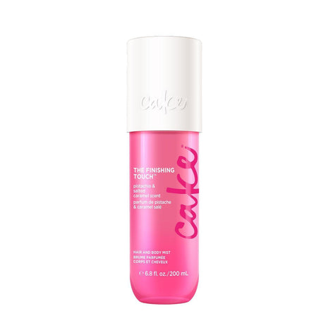 Cake Beauty Hair & Body Mist, The Finishing Touch - Pistachio & Salted Caramel Scent - Infused with Vitamin E & Argan Oil - For All Skin & Hair Types - 6.8 Fl Oz / 200 mL