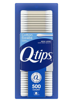 Q-tips Cotton Swabs For Hygiene and Beauty Care Original Cotton Swab Made With 100% Cotton 500 Count