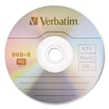 Verbatim DVD+R Discs, 4.7GB, 16x, Spindle, 100/Pack