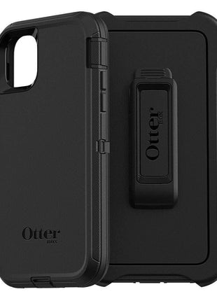 OtterBox iPhone 11 Defender Series Case - Black, Rugged & Durable, with Port Protection, Includes Holster Clip Kickstand