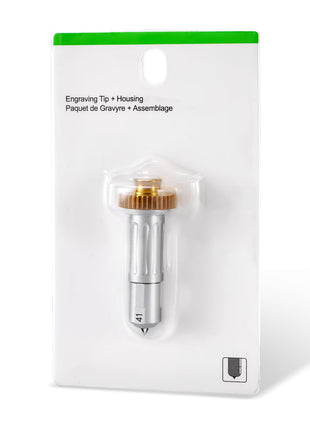 Engraving Tip + Drive Housing Compatible with Maker/Maker 3, Premium Carbide Engraving Tip, Ideal for Engraving Long Lasting Designs on Glass, Acrylic, Metal & More, Silve