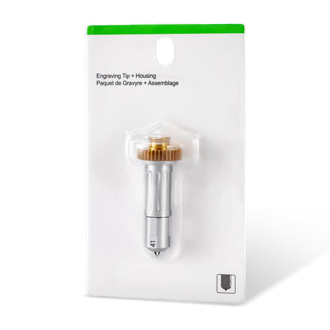 Engraving Tip + Drive Housing Compatible with Maker/Maker 3, Premium Carbide Engraving Tip, Ideal for Engraving Long Lasting Designs on Glass, Acrylic, Metal & More, Silve
