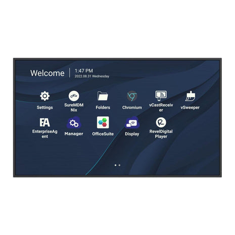 ViewSonic CDE9830 98 inch 4K UHD Wireless Presentation Display 24/7 Commercial Display with Portrait Landscape, USB C, Wifi/BT Slot, RJ45 and RS232
