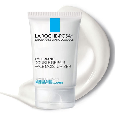 Toleriane Double Repair Face Moisturizer, Daily Moisturizer Face Cream with Ceramide and Niacinamide for All Skin Types