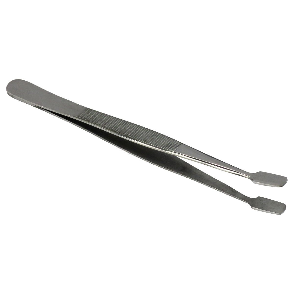 HTS 170C0 4.75" Curved Stainless Steel Stamp Tweezers