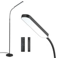 Floor Lamp -WioMio Led Floor Lamp with Remote and Touch Control for Stepless Dimmer & Temperatures, Harmless Light for Eye-caring, Adjustable Gooseneck Standing Lamp for Living Room & Bedroom.