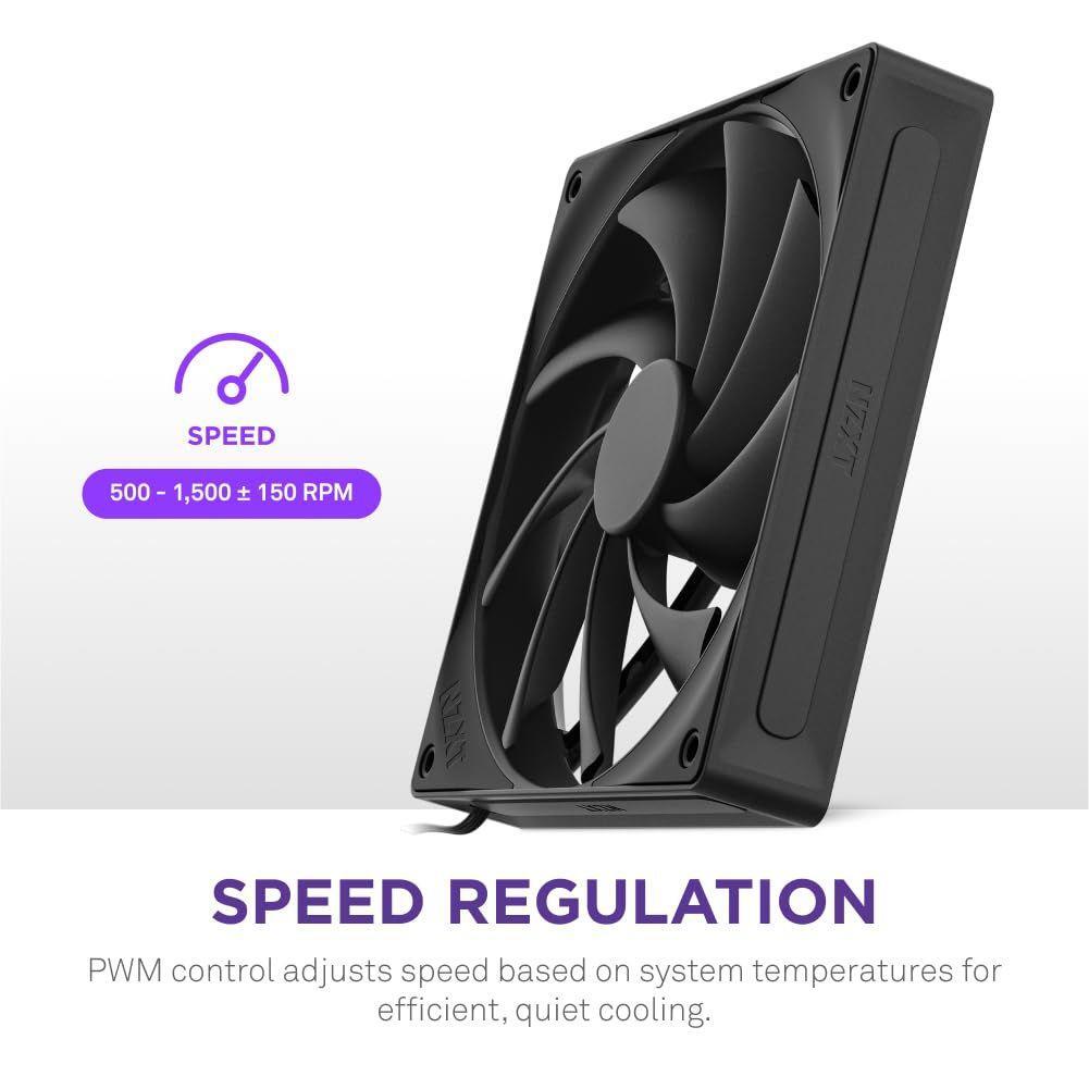 F140Q - 140mm Quiet Airflow Fans - Single - Black