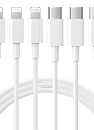 iPhone Charger 3Pack 6FT USB C to Lightning Cable [Apple MFi Certified]