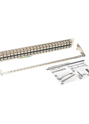 Tripp Lite 48-Port Cat6a Patch Panel STP Shielded RJ45 Ethernet 1U Rackmount TAA (N254-048-SH-6A)