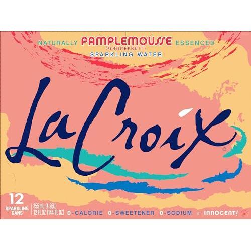 La Croix Sparkling Water, Grapefruit, 12 Fl Oz (Pack of 12)