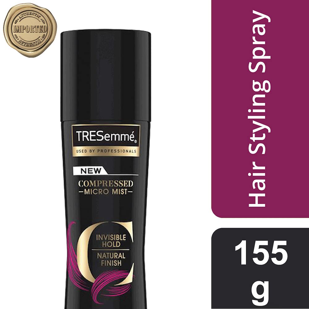 Tresemme Micro Mist Smooth Hair Styling Spray with Natural Finish and Strong Hold Level 2, Holds Hair Style with No Hair Stiffness, 155 gm