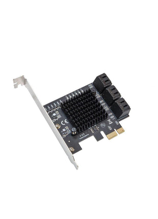 IO CREST 6 Port SATA III to PCIe 3.0 x1 Non-RAID Expansion Card JMB575 JMB582 Low Profile Bracket (SY-PEX40166)