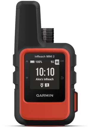 Garmin inReach Mini 2, Lightweight and Compact Satellite Communicator, Hiking Handheld, Orange - 010-02602-00 | Two-Way Iridium Messaging and Interactive Sos, Up to 14 Days and 30 Days Battery, 3.5 Oz, IPX7