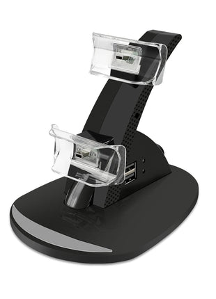 VSEER PS3 Controller Charger, Dual Console Charger Charging Docking Station Stand for PS3 with LED Indicators, Black