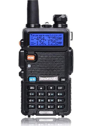 Baofeng UV-5R Two Way Radio Dual Band 144-148/420-450Mhz Walkie Talkie 1800mAh Li-ion Battery(Black)