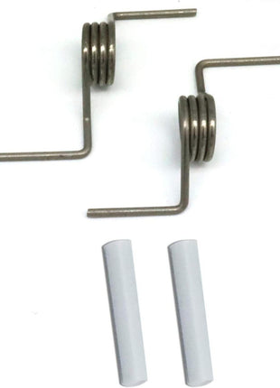 [DA81-01345B Spring OEM Mania] DA81-01345B 2-PACK NEW OEM Produced for SAMSUNG Refrigerator French Door Springs and 2 White Sleeve Pin Set Replacement Part