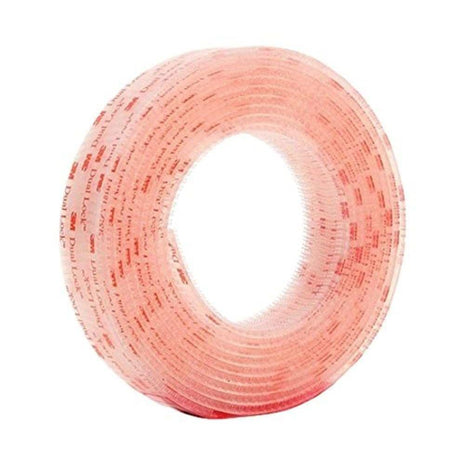 3M Dual Lock Reclosable Fasteners, Heavy Duty, Clear, TB3560/SJ3560, Type 250/250, 1 in x 10 ft, Mated Strip, Industrial Use, Indoor/Outdoor, Great for Metal, Glass, Acrylic, PC, ABS