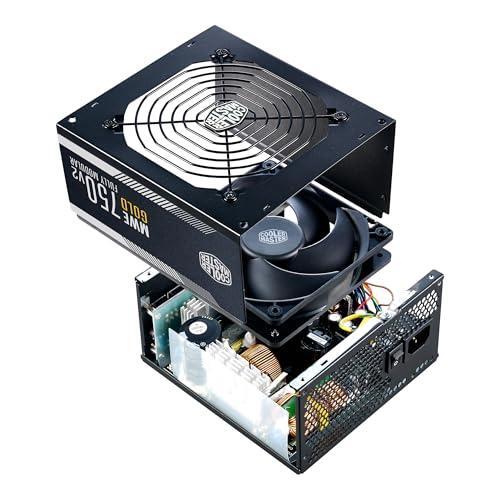Cooler Master MWE Gold 750 V2 Full Modular, 750W, 80+ Gold Efficiency, GPU Support RTX 4070 Super, 2 EPS Connectors, 120mm HDB Fan, Semi-fanless, 5-Year