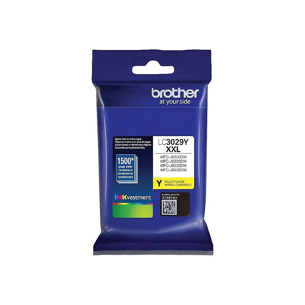 Brother LC3029Y Super High Yield Yellow Ink Cartridge, 1 Count (Pack of 1)