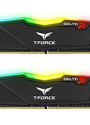 TEAMGROUP Team T-Force Delta RGB DDR4 Gaming Memory, 2 x 8 GB, 3200 Mhz, 288 Pin DIMM, Black