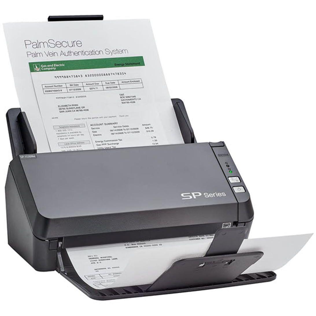 RICOH SP-1130Ne Easy-to-Use Color Duplex Document Scanner with Automatic Document Feeder (ADF) and Twain Driver
