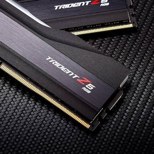G.SKILL Trident Z5 RGB Series (Intel XMP 3.0) DDR5 RAM 96GB (2x48GB) 6400MT/s CL32-39-39-102 1.35V Desktop Computer Memory UDIMM - Matte Black (F5-6400J3239F48GX2-TZ5RK)