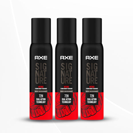 Axe Signature Intense Long Lasting Deodorant No Gas Body Perfume For Men, 200ml Pack of 3