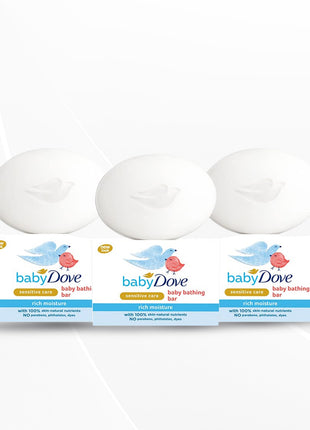 Baby Dove Rich Moisture Bathing Soap, 75g Pack of 3
