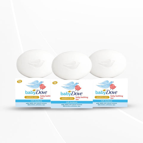 Baby Dove Rich Moisture Bathing Soap, 75g Pack of 3