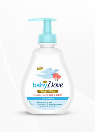 Baby Dove Rich Moisture Hair to Toe Baby Wash, No Tears Body Wash for Baby's Soft Skin, 200 ml