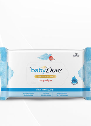 Baby Dove Rich Moisture Wipes, 72 wipes