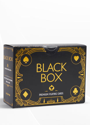 Black Box Premium Plastic Playing Card Game with Case, Set of 4