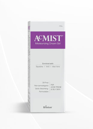 Brinton AcMist Moisturizing Cream Gel for Acne Prone and Oily Skin l Moisturizing Cream l 100gm