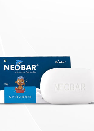 Brinton Neobar Baby Moisturizing Soap for Bathing, Gentle Cleansing, 75 g Pack of 4