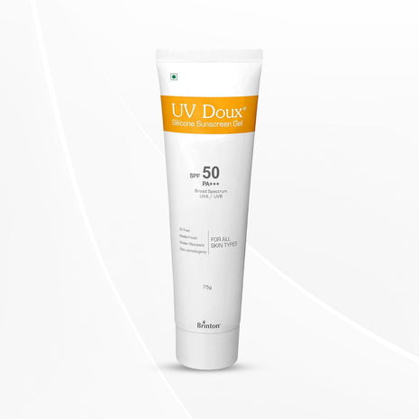 Brinton Healthcare UvDoux Face & Body Sunscreen gel with SPF 50 PA+++, 75 GM