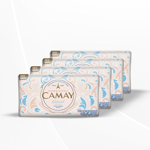 Camay Natural Cedarwood & Bergamot Beauty Soap , 125g (Pack of 4)