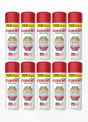 Candid Dusting Powder | Expert Skin Solution |Doctor's Prescribed No.1 Brand | 60g | Pack of 10