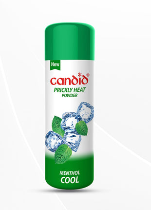 Candid Prickly Heat Powder | Relief from Rashes & Heat | Neem & Menthol Cooling 120g | Pack of 2