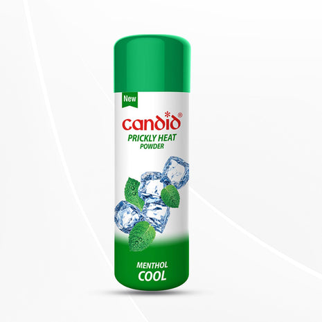 Candid Prickly Heat Powder | Relief from Rashes & Heat | Neem & Menthol Cooling 120g | Pack of 2