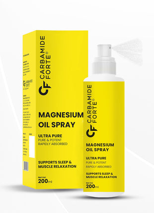 Carbamide Forte Magnesium Oil Spray for feet, Sleep Support, Pain Relief & Muscle Recovery 200ml
