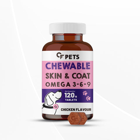 Carbamide Forte Pets Skin and Coat Tablets for Dogs & Cats Chicken Flavour - 120 Tablets