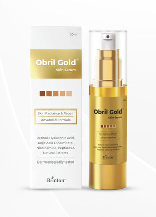 Brinton Obril Gold Skin Serum with Hyaluronic Acid, Retinol and Kojic Acid 30ml